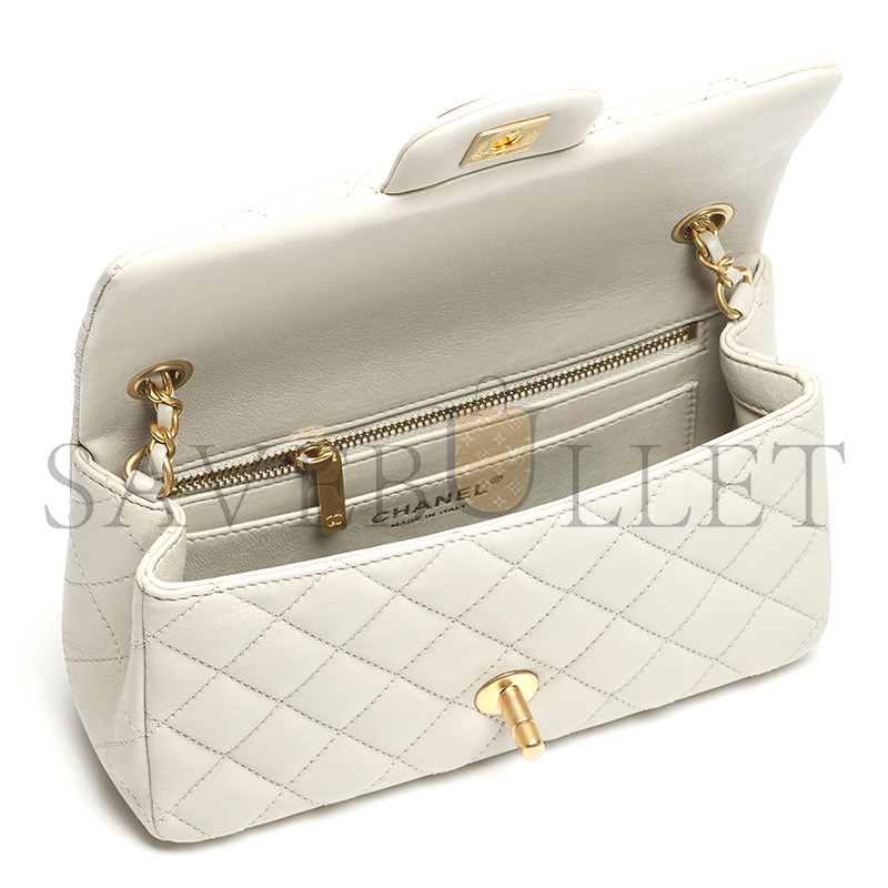 CHANEL MINI FLAP BAG SHINY LANBSKIN AS5759 B21572 (20*13*7cm) CHANEL MINI FLAP BAG SHINY LANBSKIN AS5759 B21572 (20*13*7cm)